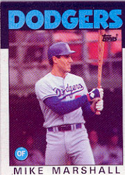 1986 Topps Baseball Cards      728     Mike Marshall